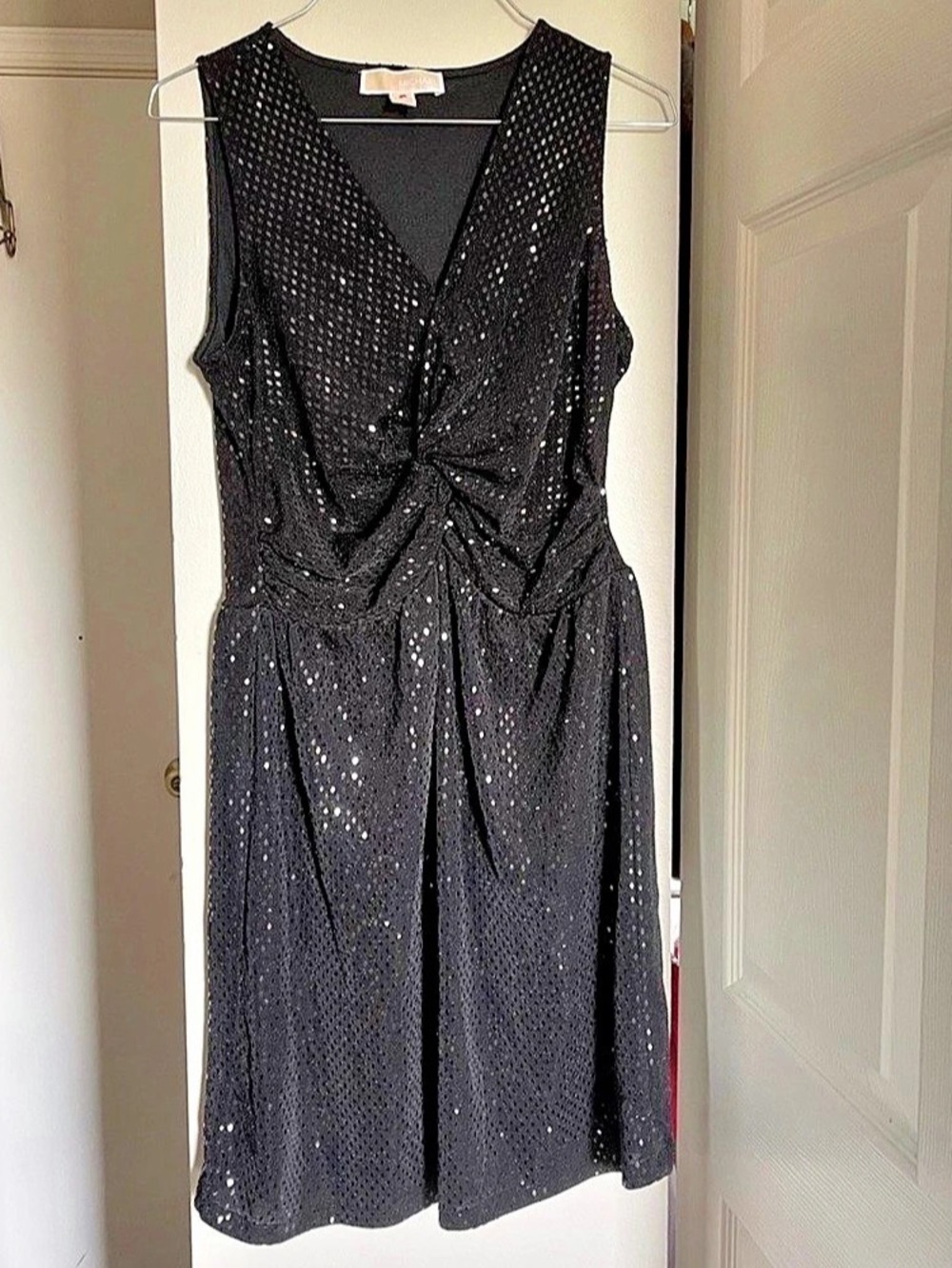Michael Kors Sequin Mini Dress in Black Size Small